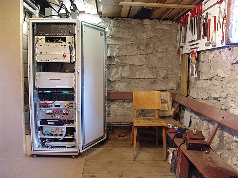 Vue d'ensemble du local.
